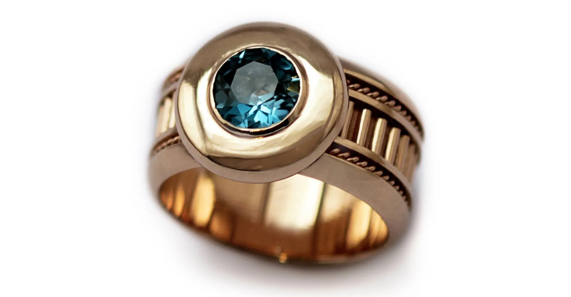 Misti- custom ladies ring with Topaz gemstone