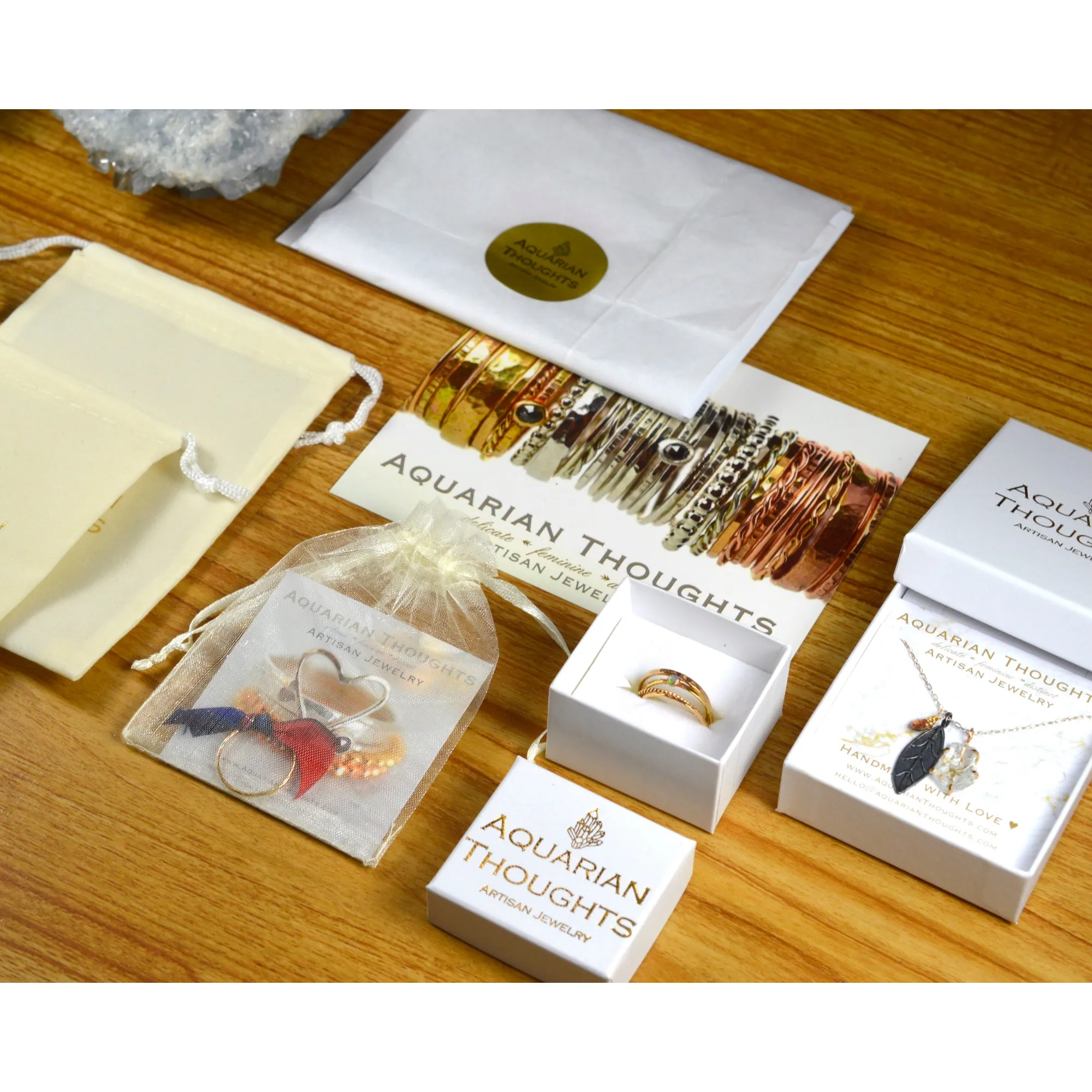 Mixed Metal Ring Threads - Set of 9