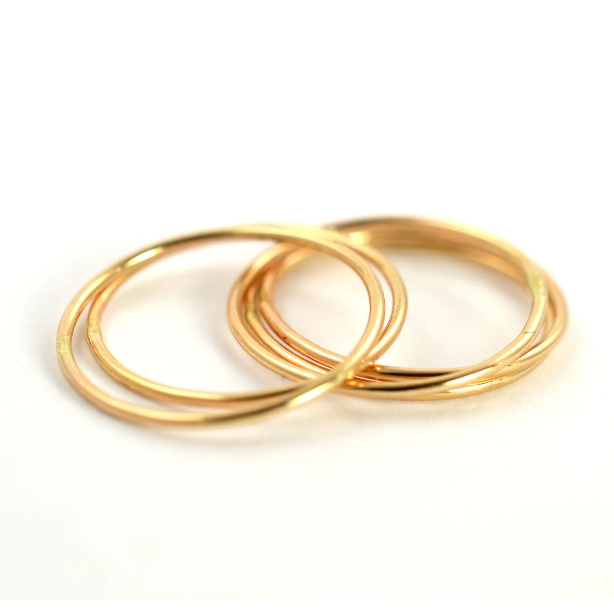 Mixed Metal Ring Threads - Set of 9
