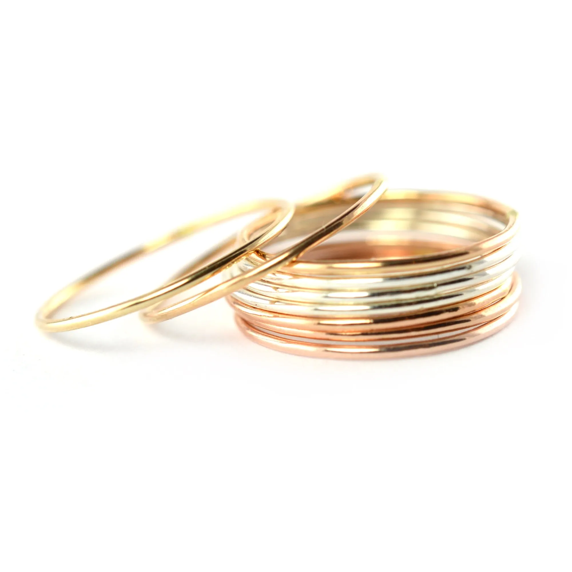 Mixed Metal Ring Threads - Set of 9