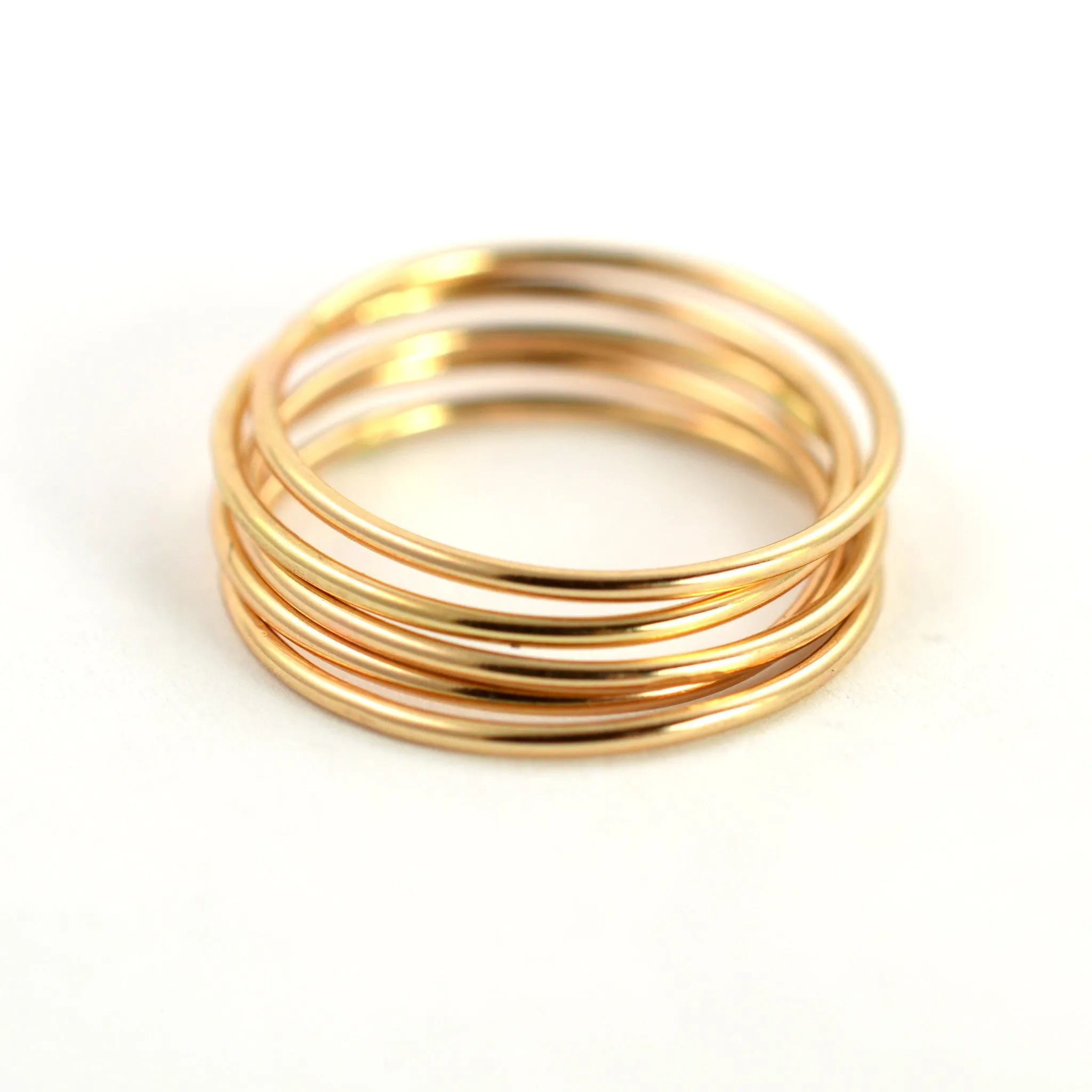 Mixed Metal Ring Threads - Set of 9