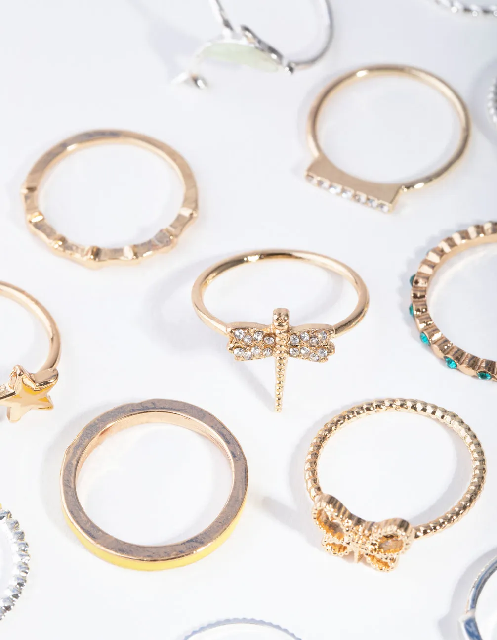 Mixed Metals Dolphin 24-Pack Rings