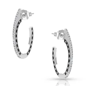 Montana Ear Rings Horseshoes on Side Post
