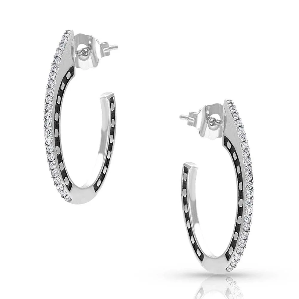 Montana Ear Rings Horseshoes on Side Post