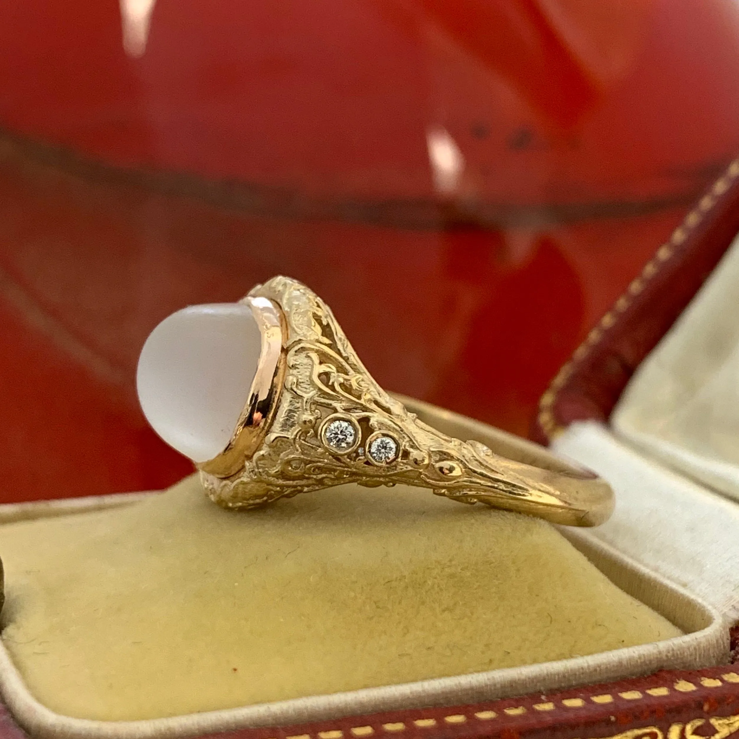 Moonstone Elven Inspired Ring