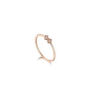 MOSAIC TWO RHOMBUS RING