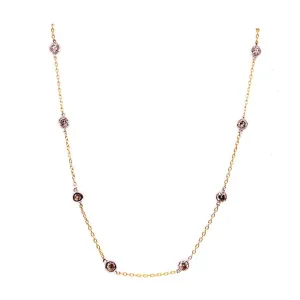 Mountz Collection 3CT 20" Diamonds by the Yard Necklace in 14K Yellow and White Gold