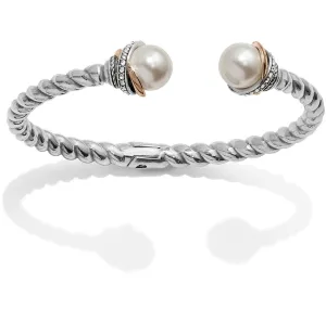 Neptune's Rings Pearl Open Hinged Bangle JF665D
