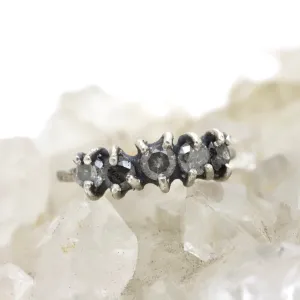 NEW! Five Stone Diamond Ring in Sterling Silver by Sasha Walsh