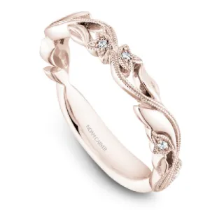 Noam Carver 14k Rose Gold Diamond Stackable Band Ring