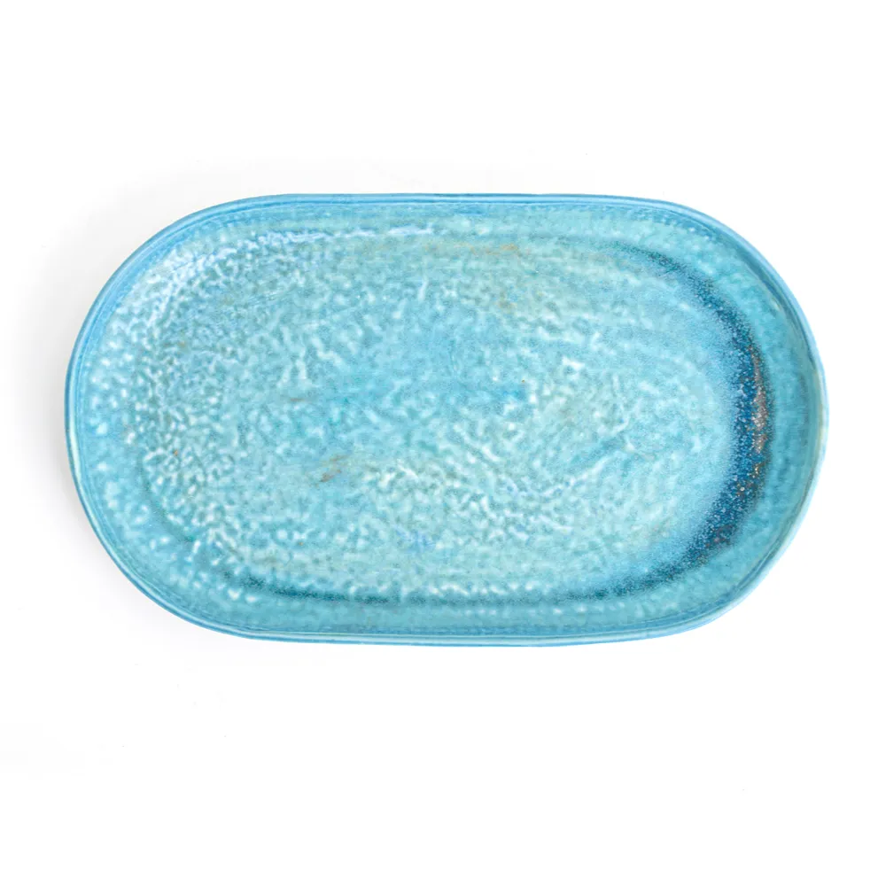Oval Artisan Pottery Tray- Large