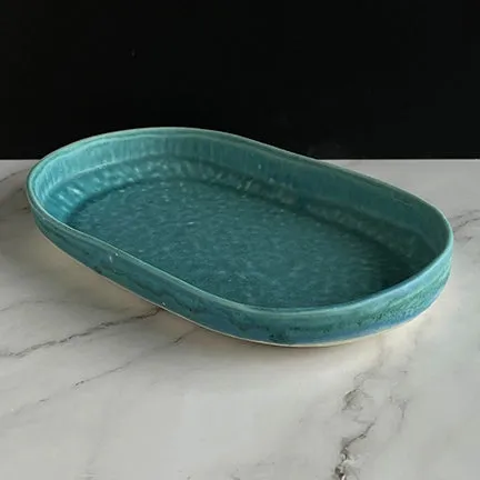 Oval Artisan Pottery Tray- Mini