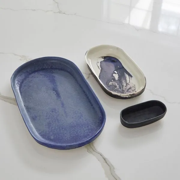 Oval Artisan Pottery Tray- Mini