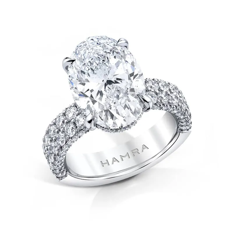 Oval Brilliant Diamond Ring
