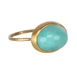 Oval Cabochon Turquoise Ring