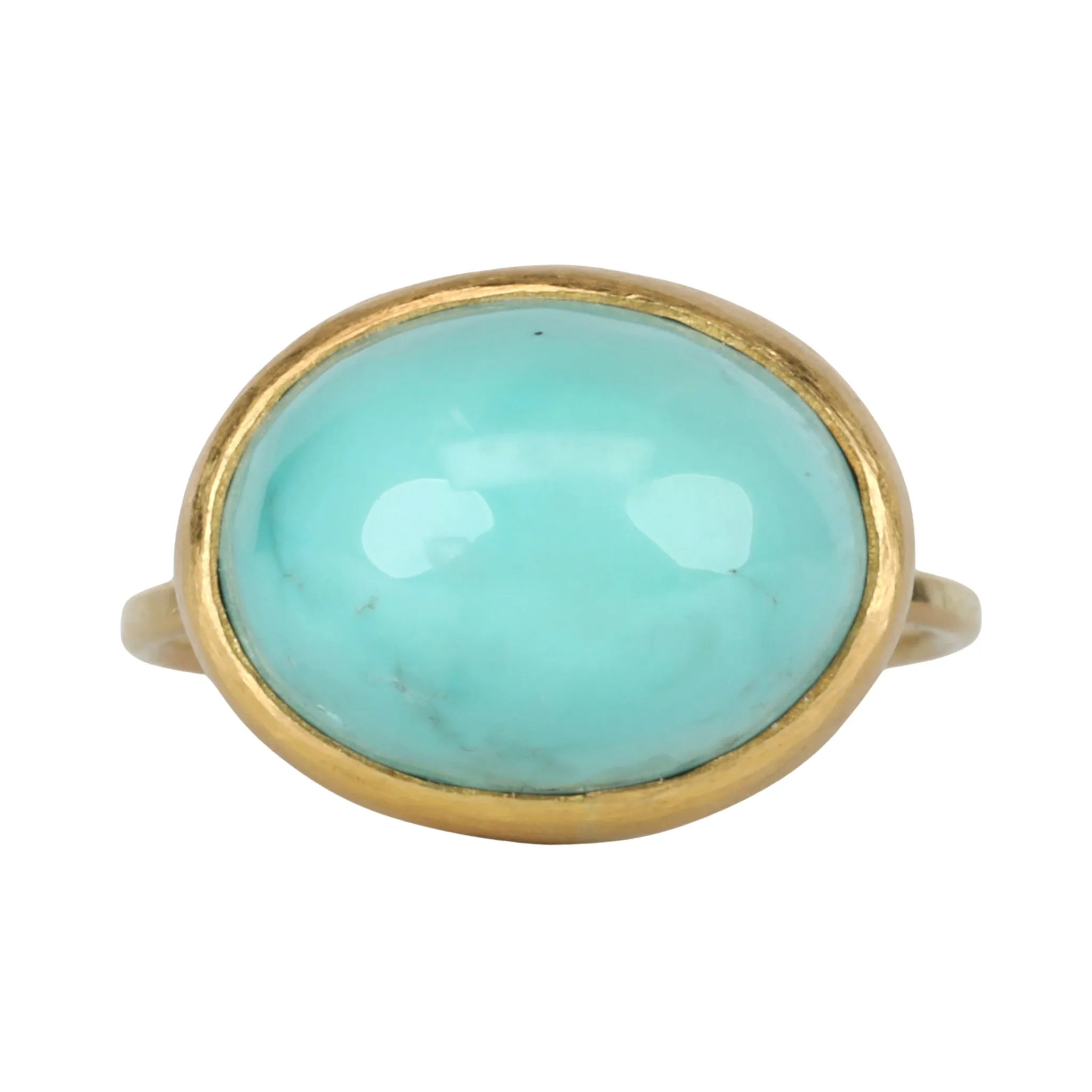 Oval Cabochon Turquoise Ring