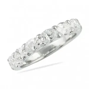 OVAL CUT HALF DIAMOND BAND EAST TO WEST