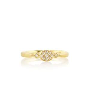 Oval Floret Charm Ring