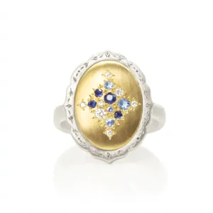 Oval Scallop Edge Ring