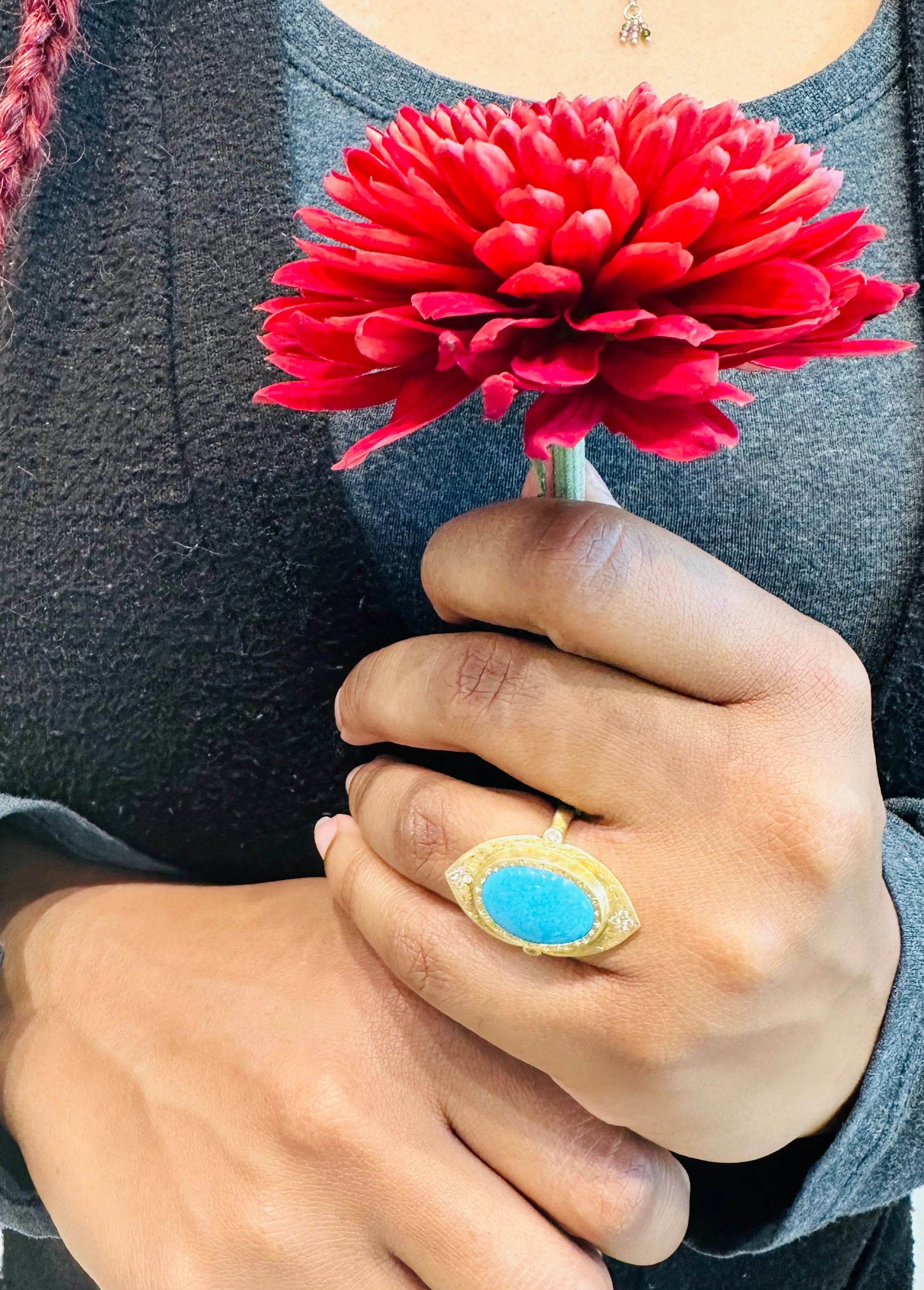 Oval Turquoise Ring