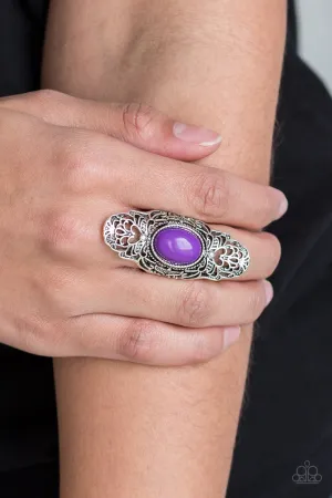 Paparazzi- Flair for the Dramatic - Purple Ring -.Accessories