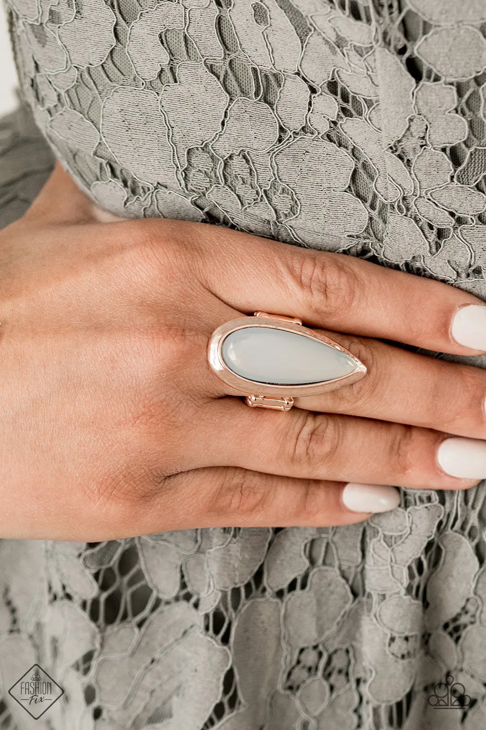Paparazzi - Opal Oasis  - White Ring