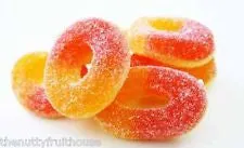 Peach O's Gummi Rings 4LB Bulk