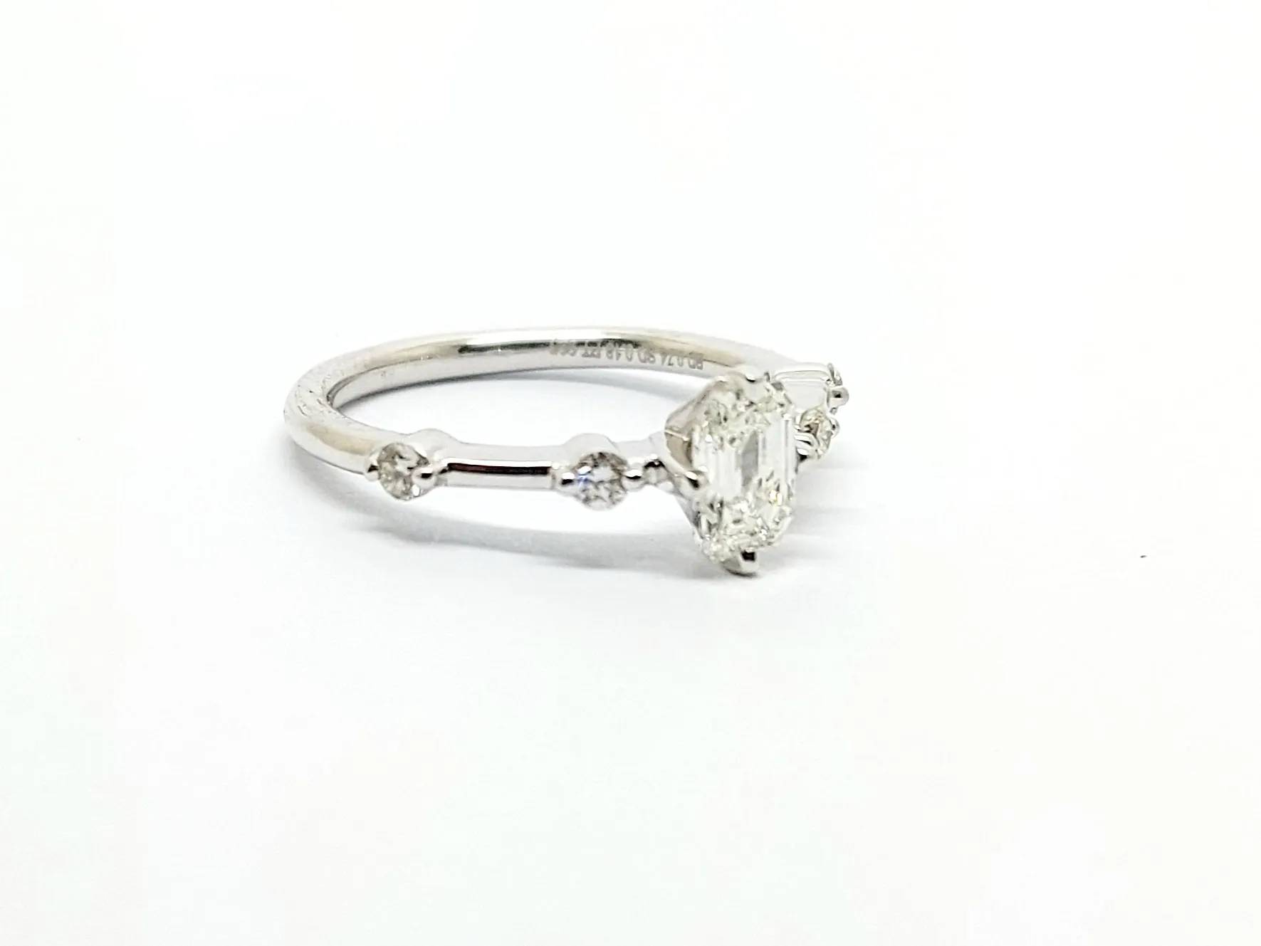 Petite Double Side stone Diamond Ring