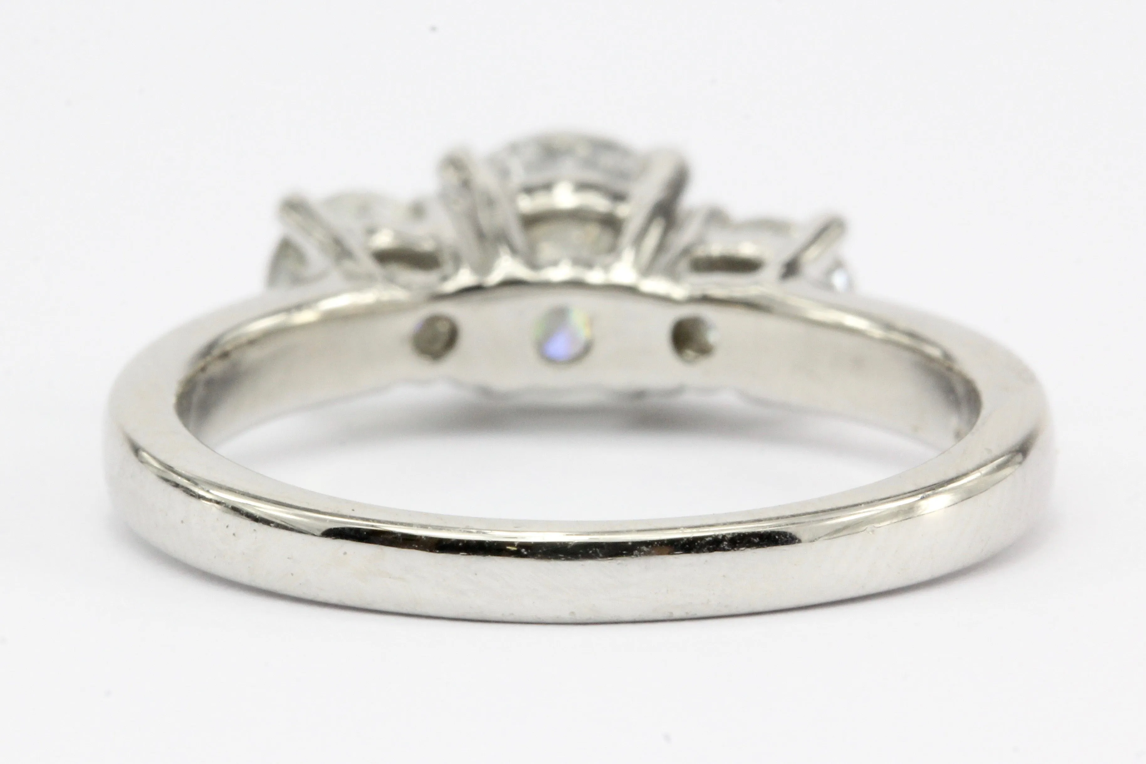 Platinum 3 Stone Diamond Engagement Ring 1.5 CTW