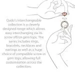 Qudo Fabero 11mm Silver Topper - Fuchsia