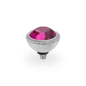 Qudo Fabero 11mm Silver Topper - Fuchsia