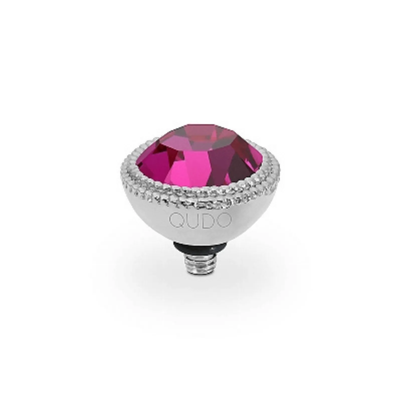 Qudo Fabero 11mm Silver Topper - Fuchsia