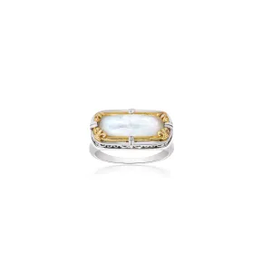 Rectangular Mother of Pearl Ring