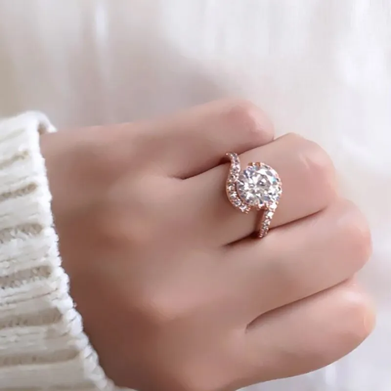 Red Ruby Wedding Ring For Women Engagement Jewelry