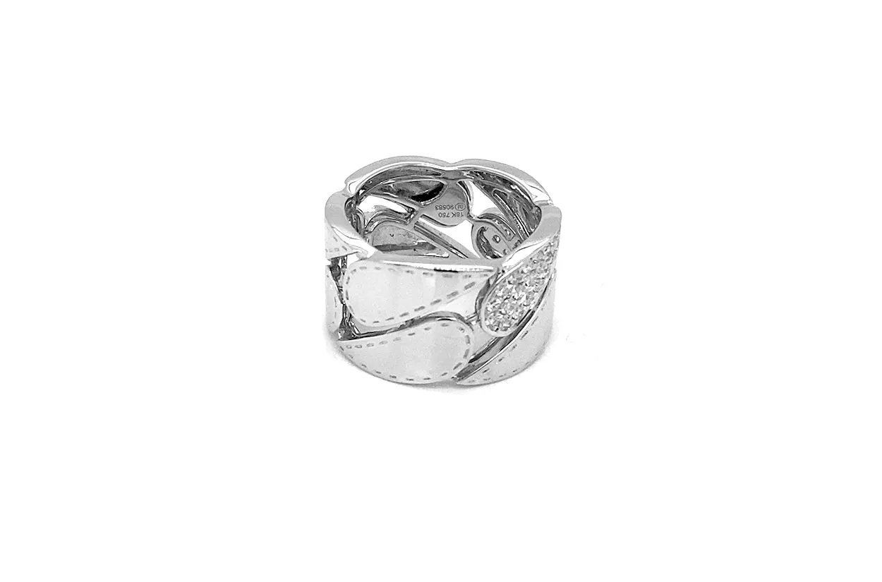 Ring 18kt White Gold & Diamonds Tears