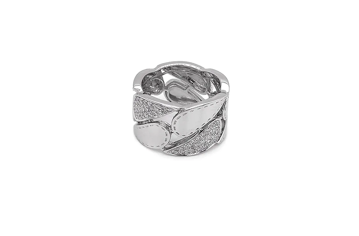 Ring 18kt White Gold & Diamonds Tears