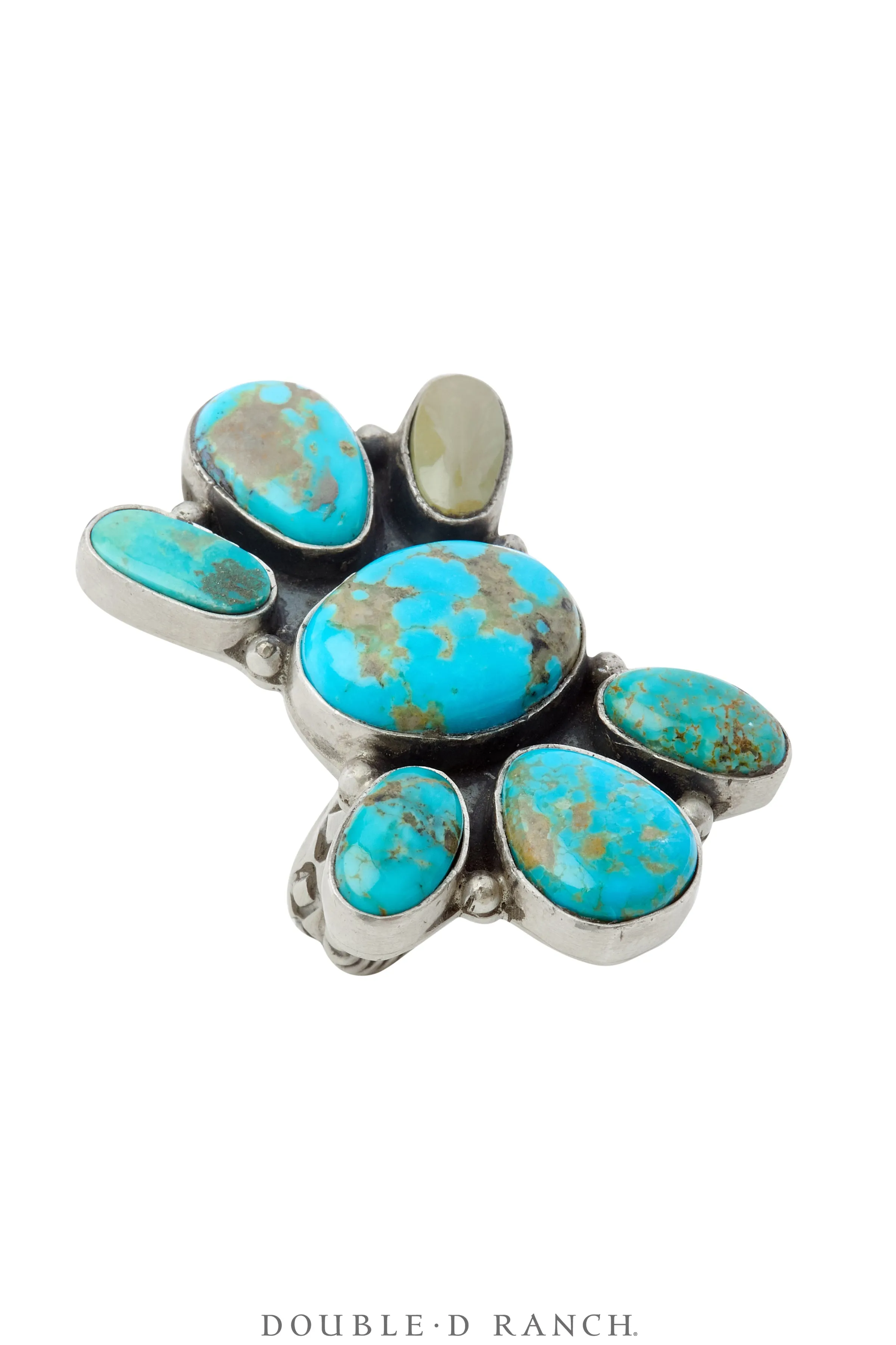 Ring, Cluster, Turquoise, Contemporary, 1662