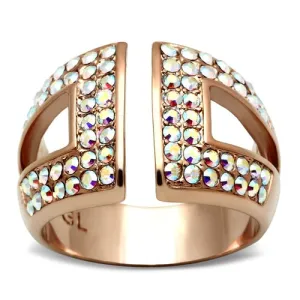 Rose Gold Open Pave' Ring