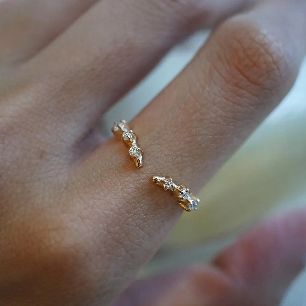 Rose Thorn Ring Band in 14K and 18K Gold