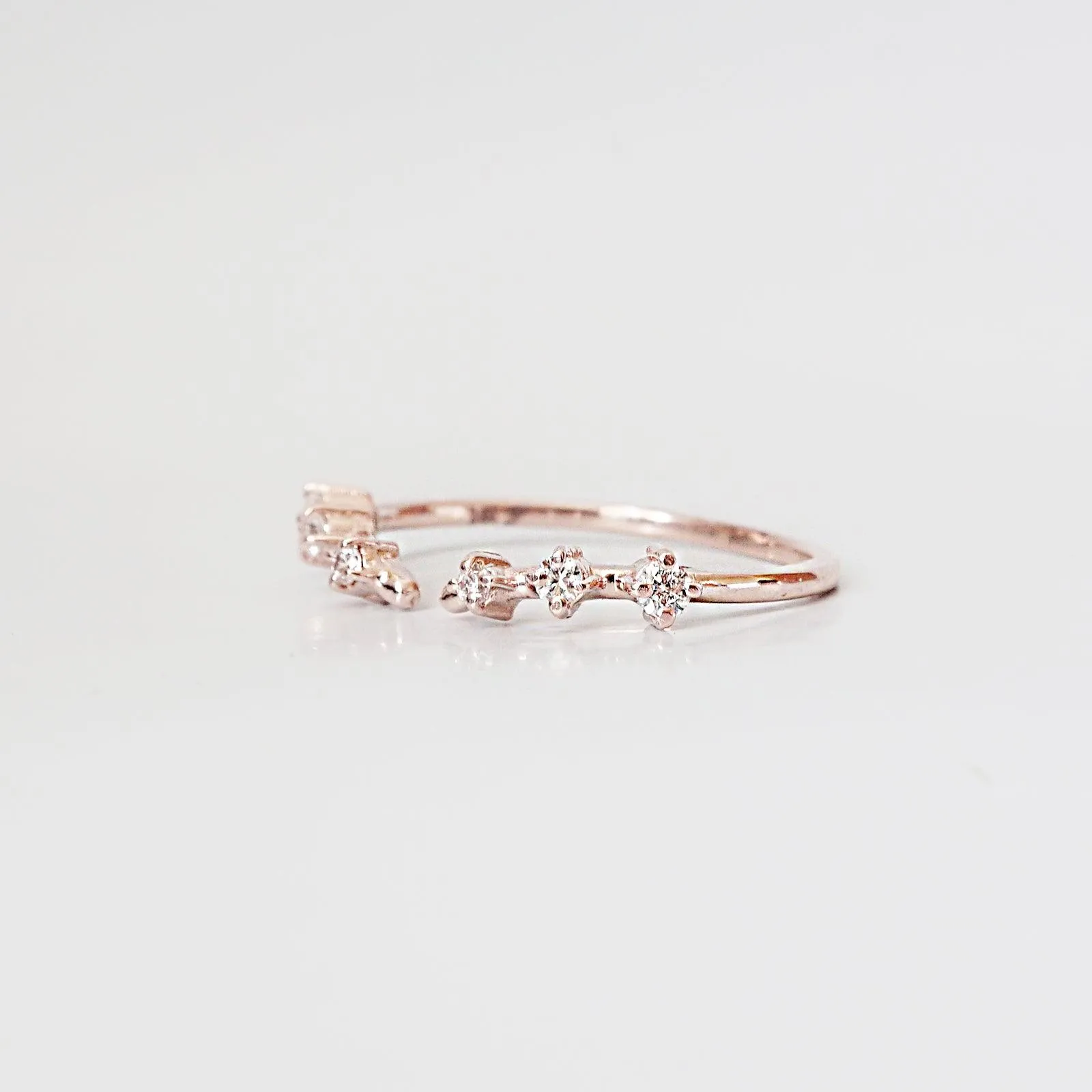 Rose Thorn Ring Band in 14K and 18K Gold