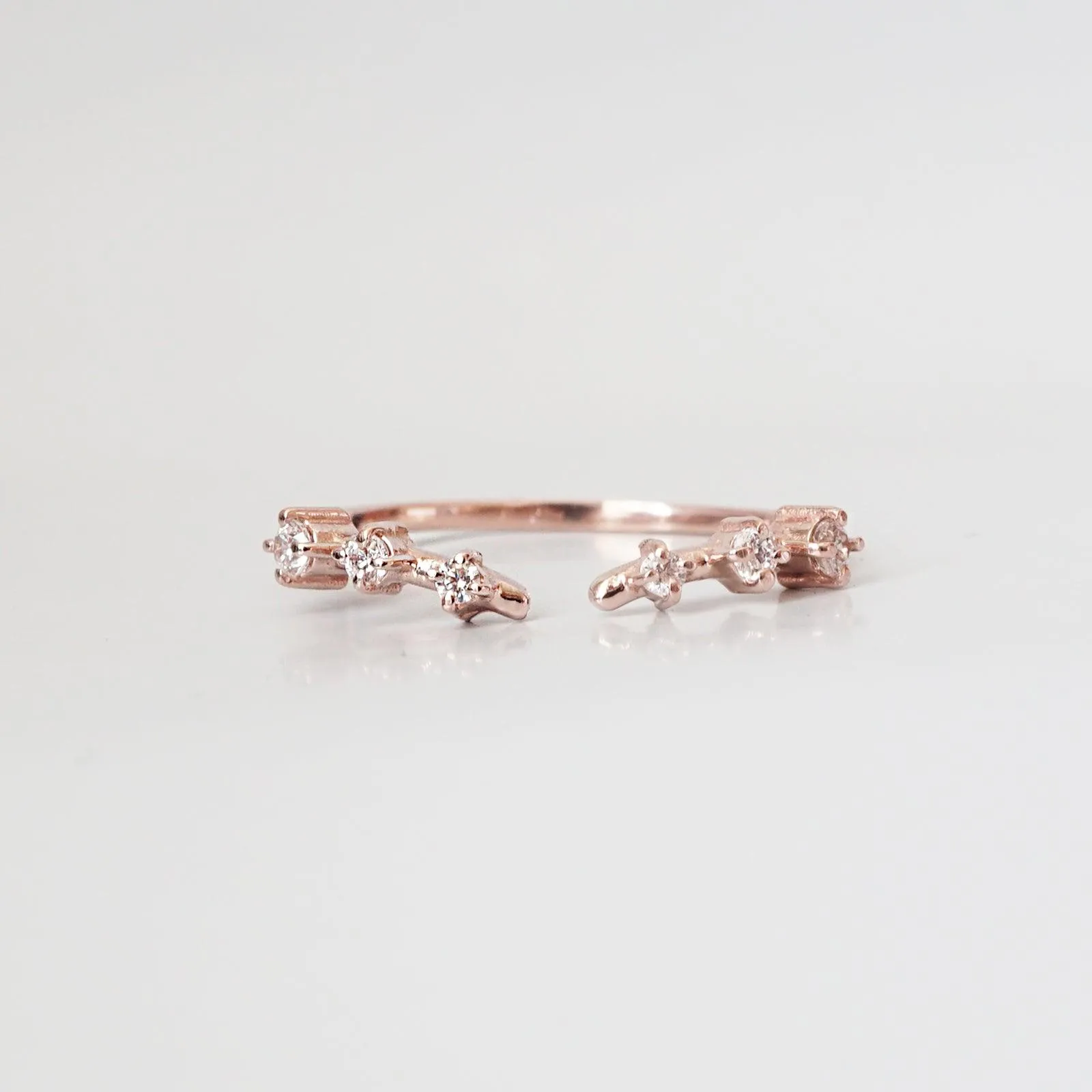Rose Thorn Ring Band in 14K and 18K Gold