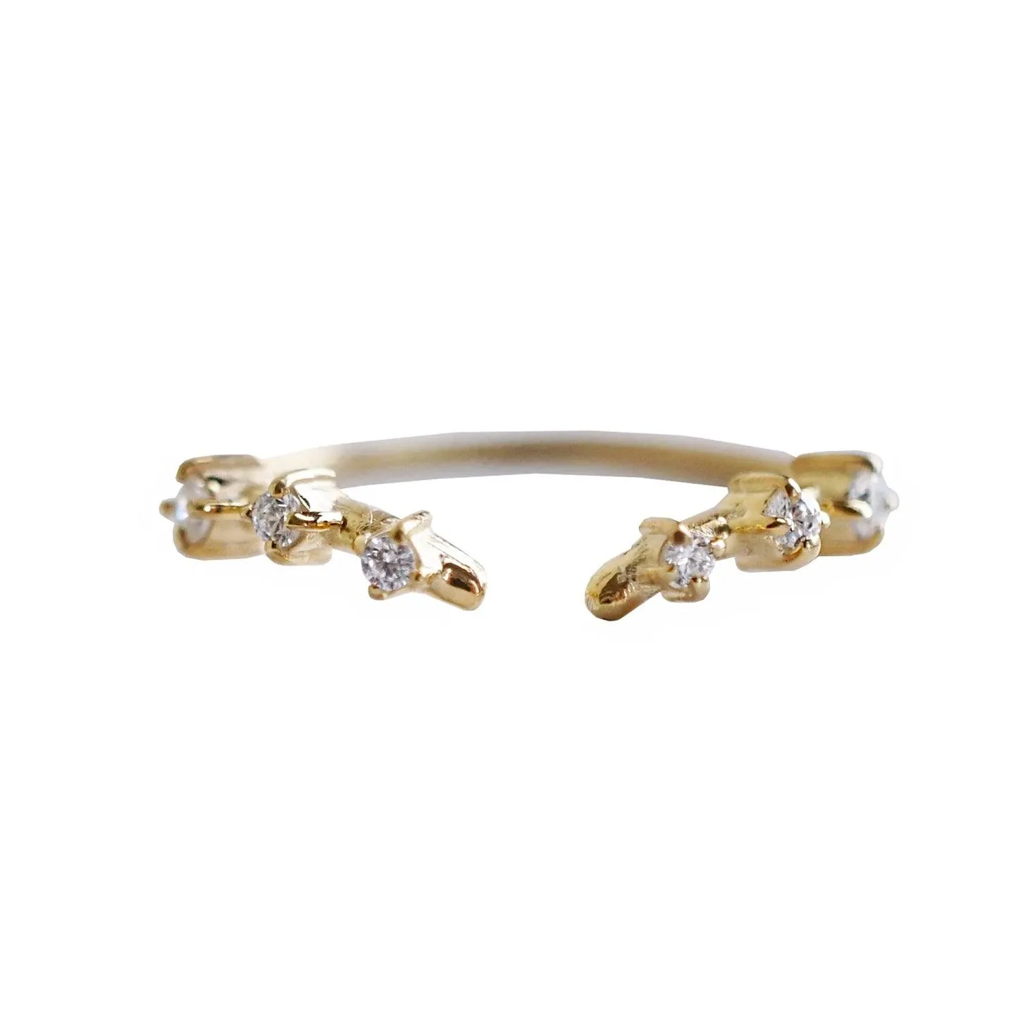 Rose Thorn Ring Band in 14K and 18K Gold