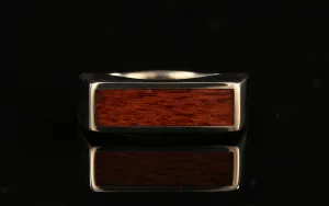ROSEWOOD MENS 14K WHITE GOLD SIGNET RING