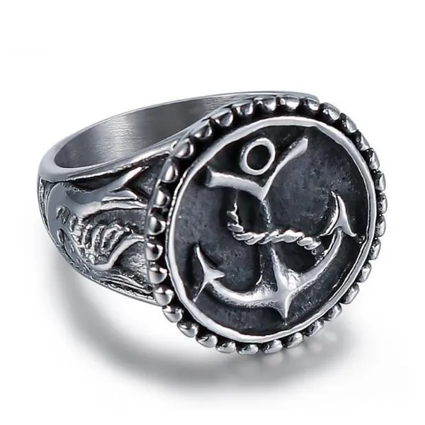 Round Anchor Sparrow Ring