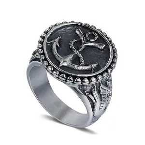 Round Anchor Sparrow Ring
