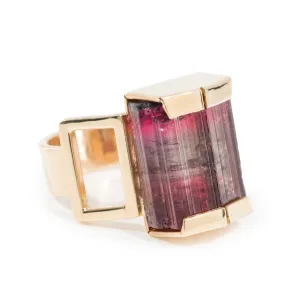 Rubellite Tourmaline 18.43 Carat 14k Handcrafted Gemstone Ring
