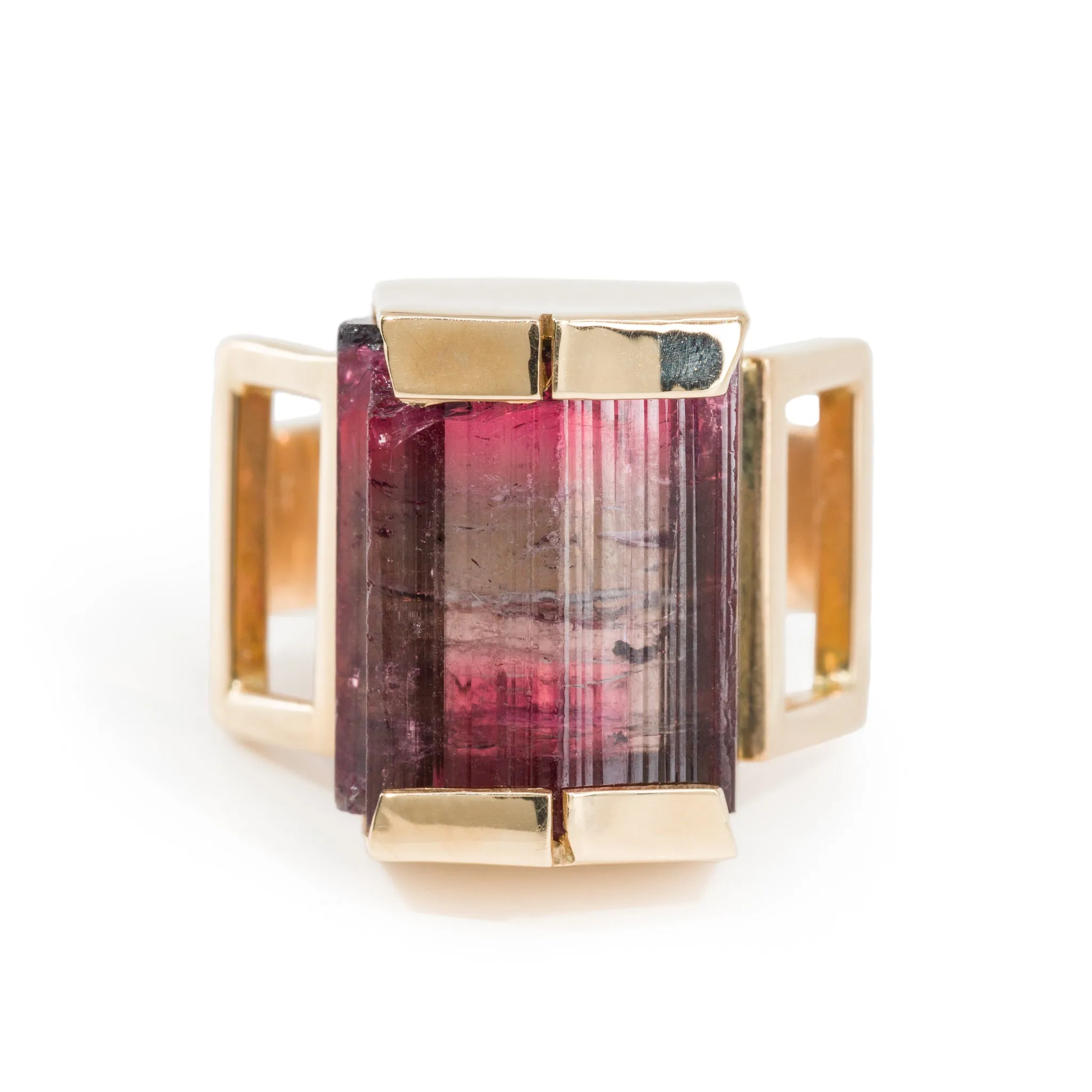 Rubellite Tourmaline 18.43 Carat 14k Handcrafted Gemstone Ring