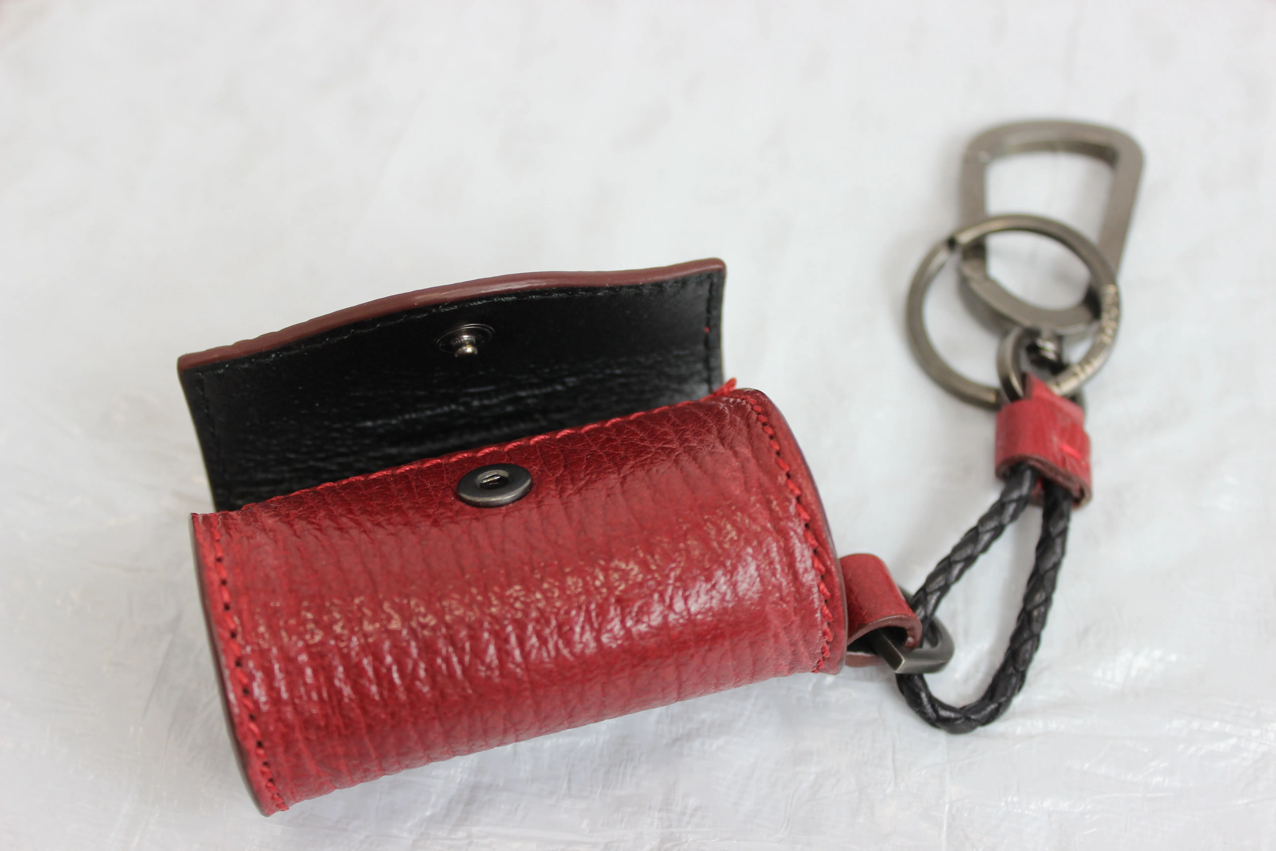 Salvatore Ferragamo Doggie Waste Bag Holder in Red