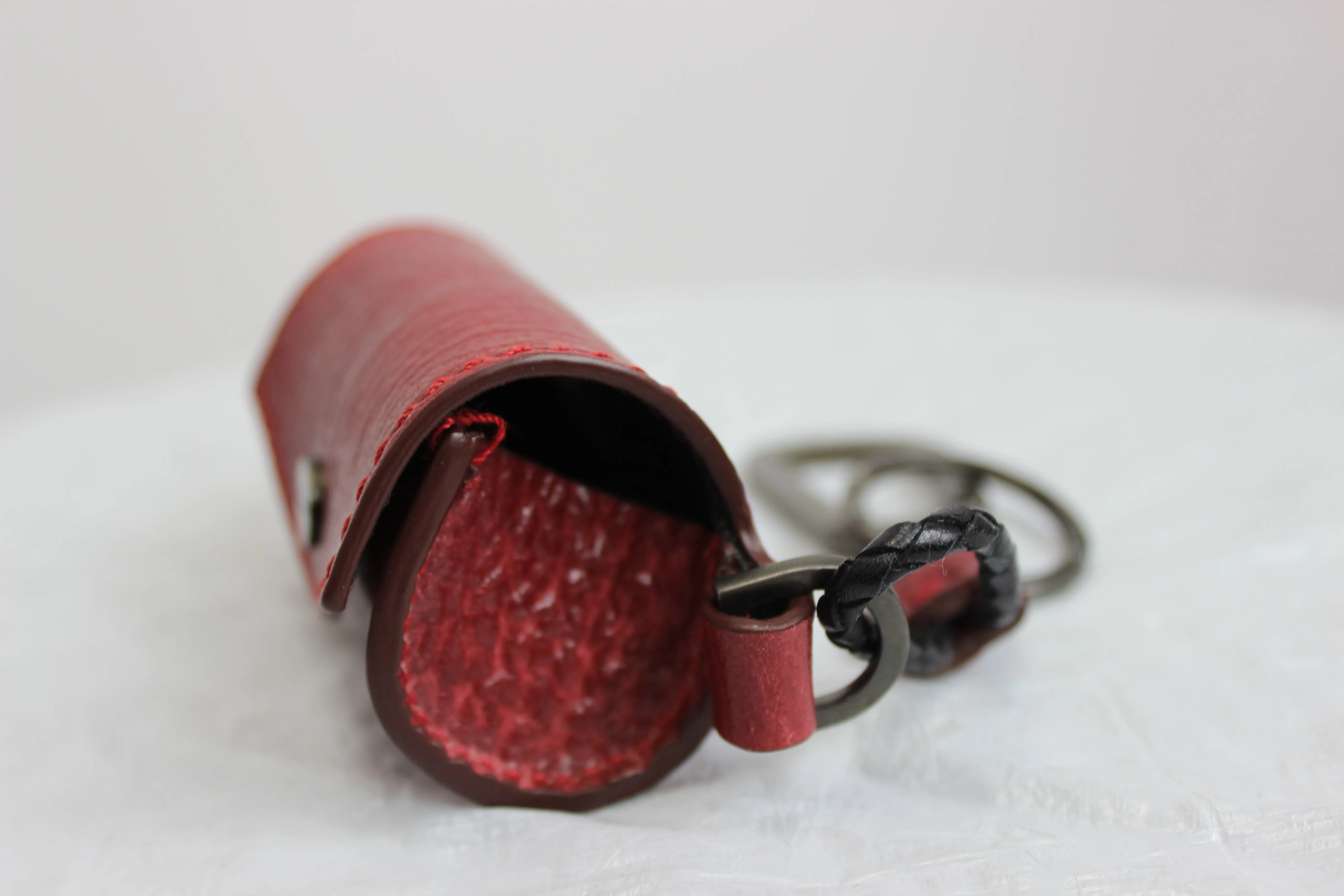 Salvatore Ferragamo Doggie Waste Bag Holder in Red