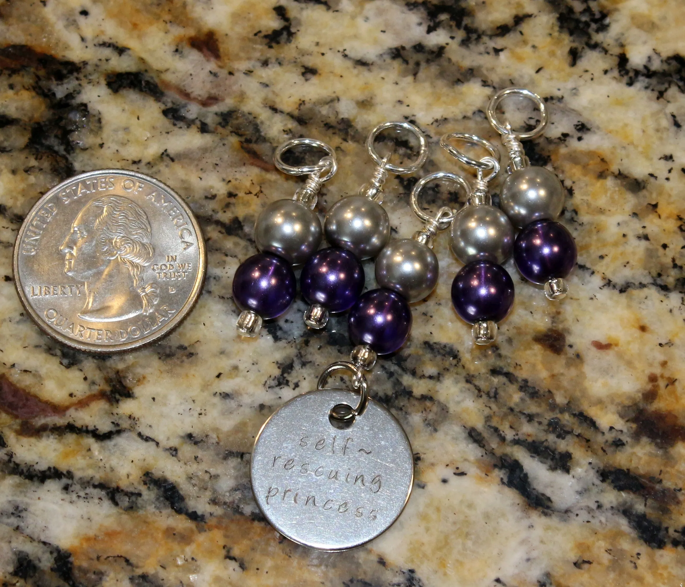 Self rescuing Princess Stitch Marker Set